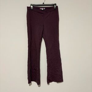 Urban Outfitters  crossover flare Trouser leggings‎ deep purple size 8